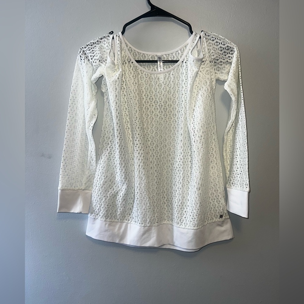 Fabletics White Lace Top